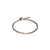 Mano | J . | BRACCIALE UOMO CON MAGLIE MARINE PICCOLE IN TITANIO E ORO ROSSO 9 KT, ANCORA IN TITANIO E DIAMANTE BLACK - MARBRT3RGSM (1)