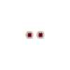 Bartorelli Italian Jewels | ORECCHINI A LOBO IN ORO ROSA CON RODOLITI E DIAMANTI - 1PE0031599/1 (1)