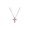 Bartorelli Italian Jewels | GIROCOLLO IN ORO ROSA CON RODOLITI E DIAMANTI - 1GA0030898/1 (1)