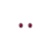 Bartorelli Italian Jewels | ORECCHINIA LOBO IN ORO BIANCO CON RUBINI E DIAMANTI - 326-BO-1000-6-8 (1)