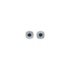 Bartorelli Italian Jewels | ORECCHINI A LOBO IN ORO BIANCO E ZAFFIRI BLU CON PAV&Eacute; DI DIAMANTI - 035-VE28852 (1)
