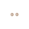 Gucci | ORECCHINI A BOTTONE GUCCI INTERLOCKING IN ORO ROSA E DIAMANTI - YBD786746001 (1)