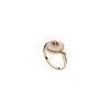 Gucci | ANELLO GUCCI INTERLOCKING IN ORO ROSA CON DIAMANTI - YBC786764001 (1)