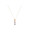 Bartorelli Italian Jewels | COLLANA IN ORO ROSA CON ZAFFIRI MUTICOLOR E DIAMANTI BIANCHI - AN3712/MS (1)