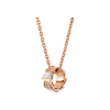 Bulgari | COLLANA SERPENTI VIPER IN ORO ROSA 18 CARATI CON PENDENTE IN ORO ROSA CON ELEMENTI IN MADREPERLA E PAVE' DI DIAMANTI - CL858770 (1)