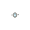 Bartorelli Italian Jewels | ANELLO ROSETTA IN ORO BIANCO CON ACQUAMARINA E PAV&Eacute; DI DIAMANTI - 254190 (2)