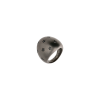 Mano | J . | ANELLO FASCIONE BOMBATO IN TITANIO SABBIATO CON DIAMANTI BLACK - SAN6DBK12 (1)