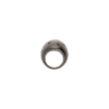 Mano | J . | ANELLO FASCIONE BOMBATO IN TITANIO SABBIATO CON DIAMANTI BLACK - SAN6DBK12 (3)