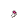 Bartorelli Italian Jewels | ANELLO ROSETTA IN ORO BIANCO CON RUBINO CERTIFICATO E DIAMANTI - 326-AN-1000 (1)
