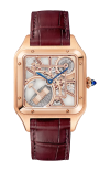 Cartier | SANTOS-DUMONT MICRO ROTORE, MODELLO GRANDE, SCHELETRATO, ORO ROSA, AUTOMATICO - WHSA0030 (1)