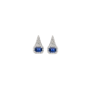 Bartorelli Italian Jewels | ORECCHINI A MONACHELLA IN  ORO BIANCO CON ZAFFIRI BLU E DIAMANTI - 326-BO-128 (1)