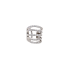 Bartorelli Italian Jewels | ORECCHINO SINGOLO EARCUFF IN ORO BIANCO E 5 FILE DI DIAMANTI - 276-15272 (1)