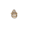 Bartorelli Italian Jewels | ANELLO A CERCHI CONCENTRICI IN ORO BIANCO E ORO ROSA CON PAV&Eacute; DI DIAMANTI BIANCHI - AN4397 (2)