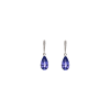 Bartorelli Italian Jewels | ORECCHINI PENDENTI IN ORO BIANCO CON DIAMANTI E TANZANITE - BAOR101 (1)