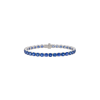 Bartorelli Italian Jewels | BRACCIALE TENNIS IN ORO BIANCO E ZAFFIRI BLU - 171-2950 (1)