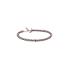 Mano | J . | BRACCIALE UOMO CON ANELLINI IN TITANIO, RONDELLA IN ORO ROSSO 9 KT E DIAMANTI BLACK - ABR1RRDBK (1)