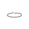 Mano | J . | BRACCIALE UOMO CON ANELLINI IN TITANIO E ORO ROSSO 9 KT - ABR1T (1)