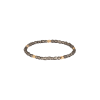 Mano | J . | BRACCIALE UOMO A MOLLA CON SASSI PICCOLI IN TITANIO E 5 SASSI IN ORO ROSSO 9 KT - SPRPEPSMBRT5RG (1)