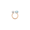 Pomellato | ANELLO NUDO IN ORO ROSA E ORO BIANCO CON TOPAZIO AZZURRO E PAVE' DI DIAMANTI - PAC4020O6WHRDB0YY (3)