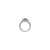 Bartorelli Italian Jewels | ANELLO ROSETTA IN ORO BIANCO CON SMERALDO OVALE E DIAMANTI - 326-AN-1000-6-8 (3)