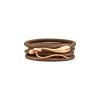 Dada Arrigoni | BRACCIALE ELIKA IN PELLE TESTA DI MORO CON CHIUSURA IN ORO ROSA - DEK04BRRRXM (1)