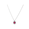 Bartorelli Italian Jewels | COLLANA IN ORO BIANCO CON RUBINO E DIAMANTI BIANCHI - 326-CD-1000 (1)