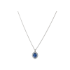 Bartorelli Italian Jewels | COLLANA IN ORO BIANCO CON ZAFFIRO BLU E DIAMANTI BIANCHI - 234-4138-A (1)
