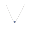 Bartorelli Italian Jewels | COLLANA IN ORO BIANCO CON ZAFFIRO BLU E DIAMANTI BIANCHI - 372-3071 (1)