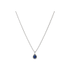Bartorelli Italian Jewels | COLLANA IN ORO BIANCO CON ZAFFIRO BLU E DIAMANTI BIANCHI - 372-3653 (1)