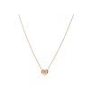 Bartorelli Italian Jewels | GIROCOLLO IN ORO ROSA CON CUORE DI DIAMANTI BIANCHI - 370-XN2031 (1)