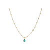 Bartorelli Italian Jewels | COLLANA IN ORO GIALLO CON SMERALDO E DIAMANTE BIANCO - 212-I1261COLORE (1)