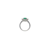 Bartorelli Italian Jewels | ANELLO ROSETTA IN ORO BIANCO CON SMERALDO CENTRALE E CONTORNO DIAMANTI - 326-AN-1000 (3)