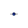 Bartorelli Italian Jewels | ANELLO IN ORO BIANCO CON ZAFFIRO BLU E DUE DIAMANTI LATERALI - 000-4262NS (2)