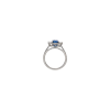 Bartorelli Italian Jewels | ANELLO ROSETTA IN ORO BIANCO CON ZAFFIRO BLU CENTRALE, CONTORNO DIAMANTI E SUL GAMBI - 326-AN465 (3)