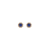 Bartorelli Italian Jewels | ORECCHINI A LOBO IN ORO ROSA CON ZAFFIRI BLU E CONTORNO DIAMANTI - 035-VE29027 (1)