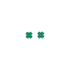 Bartorelli Italian Jewels | ORECCHINI A LOBO QUADRIFOGLIO CON SMERALDI E DIAMANTI - 326-8 (1)