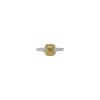 Bartorelli Italian Jewels | ANELLO IN ORO BIANCO CON DIAMANTE CENTRALE FANCY YELLOW CERTIFICATO, DIAMANTI LATERALI E SUL GAMBO - 326-000-4935 (2)
