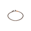 Mano | J . | BRACCIALE UOMO CON MAGLIE MARINE PICCOLE IN TITANIO E ORO ROSSO 9 KT, ANCORA IN TITANIO E DIAMANTE BLACK - MARBRTTSM (1)