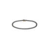 Mano | J . | BRACCIALE GROUMETTE MINI IN TITANIO, DIAMANTI BLACK E ORO ROSSO 18KT - GR2BRTBSN (1)