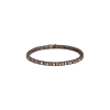 Mano | J . | BRACCIALE TENNIS CLASSICO IN TITANIO, ORO ROSSO 18 KT E DIAMANTI BROWN DA 5 PUNTI ALTERNATI - MINTENBRALTBROWBR5PT (1)