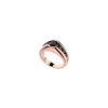 Zancan | ANELLO ZANCAN IN ORO 18KT CON DIAMANTI NERI - EA303R (1)