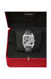 Cartier | SANTOS-DUMONT SCHELETRATO CON MICRO-ROTORE MODELLO GRANDE, ACCIAIO, AUTOMATICO - WHSA0032 (6)