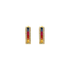 Bartorelli Italian Jewels | ORECCHINI IN ORO GIALLO CON DIAMANTI BIANCHI E ZAFFIRI MULTICOLOR - KE1016/MS (1)