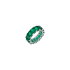 Bartorelli Italian Jewels | ANELLO VERETTA IN ORO BIANCO CON SMERALDI - 369-4888 (1)