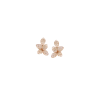 Pasquale Bruni | ORECCHINI GIARDINI SEGRETI FIORE PICCOLO IN ORO ROSA CON DIAMANTI BIANCHI E CHAMPAGNE - 16707R (1)