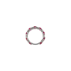 Bartorelli Italian Jewels | ANELLO VERETTA IN ORO BIANCO CON DIAMANTI E ZAFFIRI ROSA - 000-5136-204 (3)