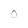 Bartorelli Italian Jewels | ANELLO IN ORO BIANCO CON ZAFFIRO BLU CENTRALE, DIAMANTI LATERALI E SU META' GAMBO - 000-4911NS (3)