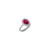 Bartorelli Italian Jewels | ANELLO ROSETTA IN ORO BIANCO CON RUBINO CENTRALE E CONTORNO DI DIAMANTI - 326-AN276-9-7 (1)