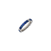Bartorelli Italian Jewels | ANELLO VERETTA IN ORO BIANCO CON ZAFFIRI BLU E TRE DIAMANTI - 093-FE-13 (1)
