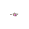 Bartorelli Italian Jewels | ANELLO IN ORO BIANCO CON ZAFFIRO ROSA CENTRALE E CONTORNO DI DIAMANTI - 372-3879 (2)
